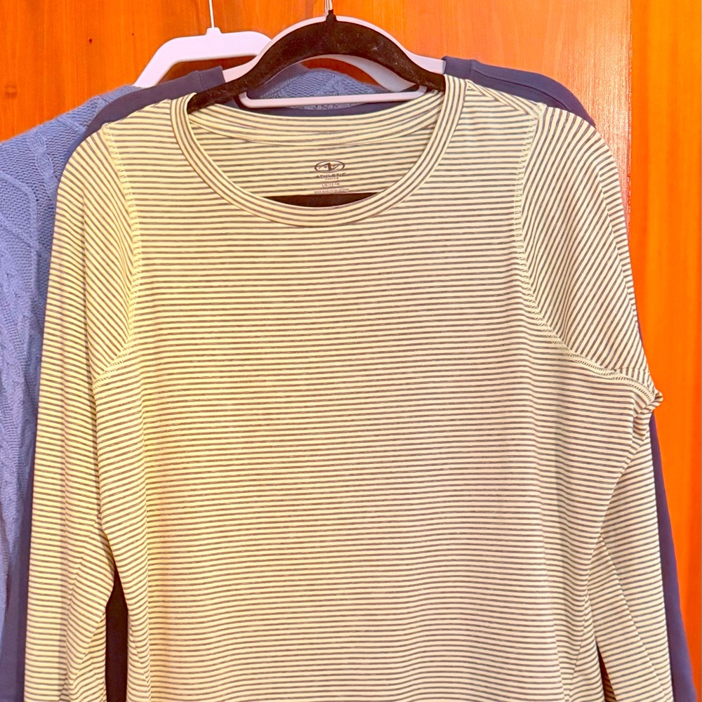 Bright Lime Green Striped Long Sleeve Top